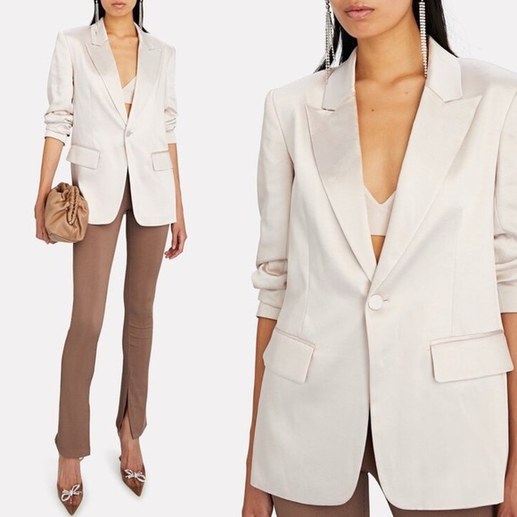 A.L.C. Bishop II Satin Blazer in Pink